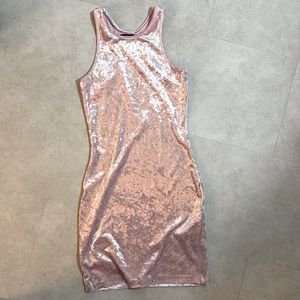 Forever21 Pink Velvet Mini Dress